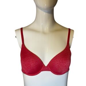 VICTORIA'S SECRET UPLIFT SEMI DEMI Red 32B Bra